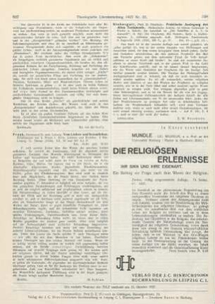 527 [Rezension] Frank, Ludwig, Vom Liebes- und Sexualleben