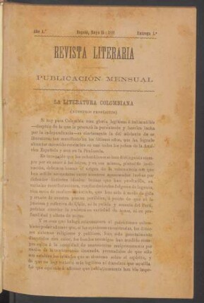 1890,1,1: año 1, entrega 1 (mayo 15, 1890)