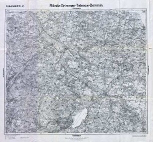Reichskarte: Einheitsblatt 21 Ribnitz-Grimmen-Teterow-Demmin