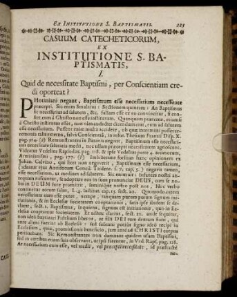 Casus I. - Casus VI.
