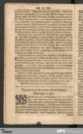 Vorrede der sechszehnten Ausfertigung.