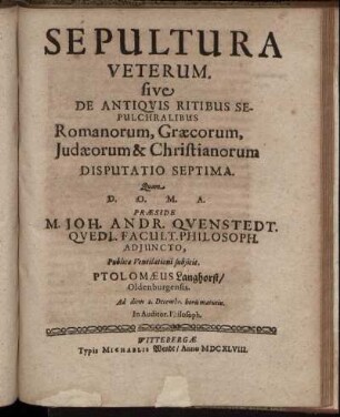 Disputatio Septima