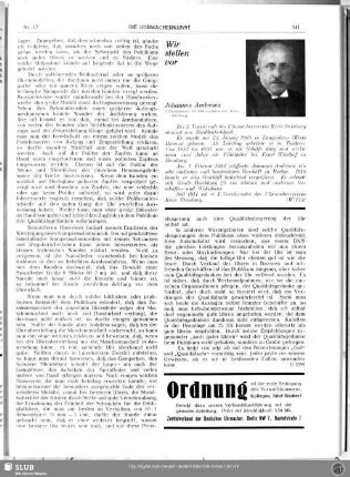 Wir stellen vor : Johannes Andresen