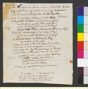 Brief von Ligne, Charles Joseph Lamoral Fürst von an Goethe, Johann Wolfgang von