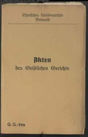 Schutzjude Hertz Joseph zu Hameln gegen Pastor Hildebrand zu Oerlinghausen, wegen Schuldenregelung