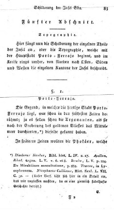 Fünfter Abschnitt - Topographie