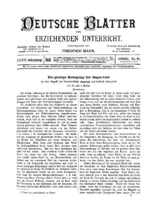 Die geistige Bewegung der Gegenwart : an dem Begriff der Persönlichkeit dargestellt und kritisch beleuchtet ; (Fortsetzung)