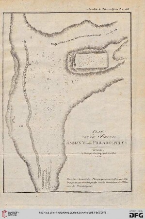 Plan von den Ruinen Amman’s oder Philadelphia’s