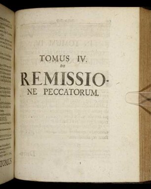 Tomus IV. De Remissione Peccatorum