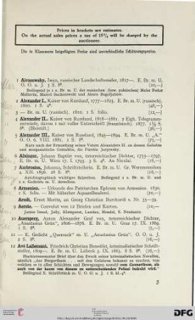 Autographen aus verschiedenem Besitz (Nr. 1-125)
