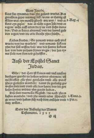 Auss der Epistel Sant Judas.