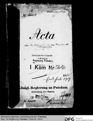 Beschwerden über Magistratsmitglieder in Strasburg