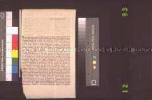 Anonyme Flugschrift: Erklärung zum Bericht des Reichskommissars Bassermann über die Zustände in Berlin; Berlin, 22. November 1848