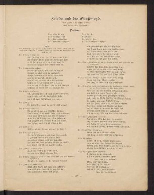 Falada und die Gänsemagd. Von Jakob Wassermann. (Nach Grimm, "Die Gänsemagd".)