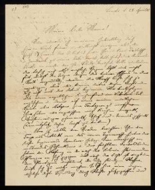 Brief an Mama, 24.04.1910, Lindi