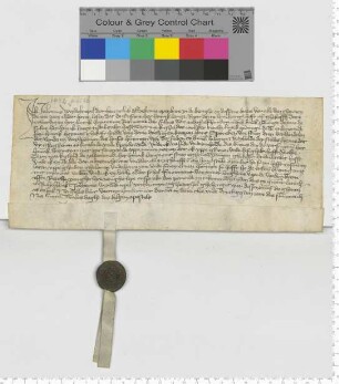 Der Lübecker Domherr Johann Weydeknepel über den Erwerb einer Sülzrente durch den Ratsmann Hinrik Lange vom Ratsmann Hinrik Hoyemann. Entgegen dem Wortlaut der Urkunde gehört die Rente Hinrik Lange und nicht dem Domherren.