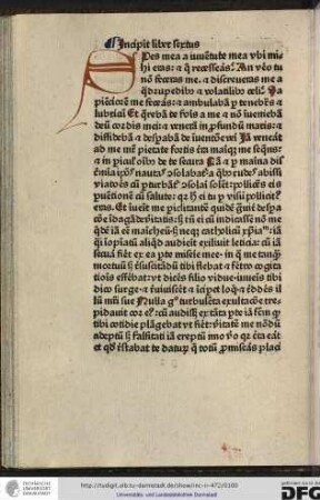 Incipit liber sextus.