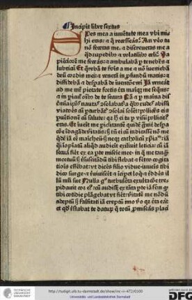 Incipit liber sextus.