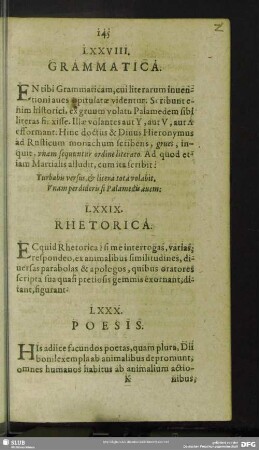 LXXVIII. Grammatica