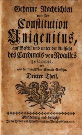 Geheime Nachrichten von der Constitution Unigenitus, 3