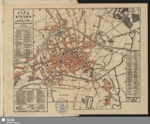 Plan von Zittau