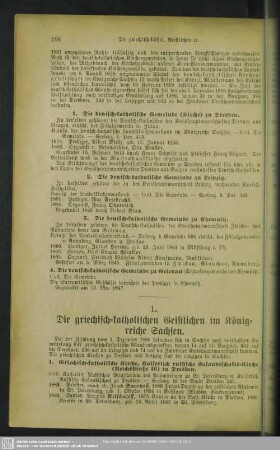 L. Die griechisch-katholischen Geistlichen im Königreiche Sachsen