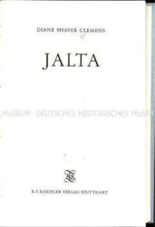 Monografie über die Konferenz von Jalta