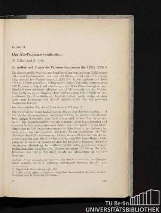 Kapitel XI. Das AG-Protonen-Synchrotron.