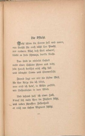 Die Pflicht.