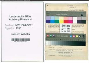 Entnazifizierung Wilhelm Luedorf , geb. 30.10.1894 (Polizist)