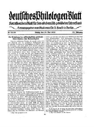19/20: Heft 19/20