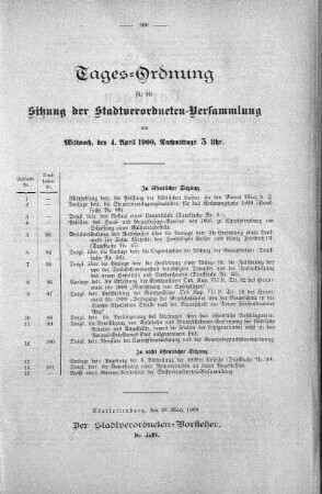 Tages-Ordnung, 04. April 1900