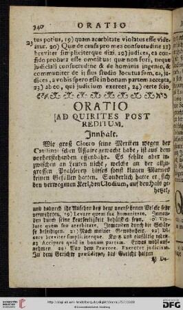 Oratio ad quirites post reditum