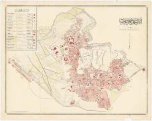 Gesamtbebauungsplan Ankara: Karte des Stadtgebiets 1:4000