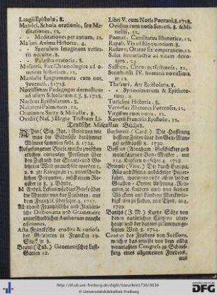 Teutsche Miscellan. Bücher.