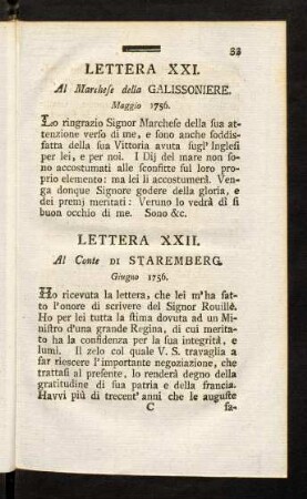 33-80, Lettera XXI. - XLIX.