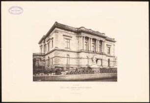 Villa des Herrn Arnold Rimpau, Braunschweig: Ansicht von Westen (aus: Öffentliche und Privatgebäude, 1887)