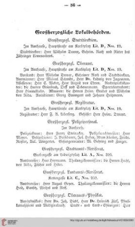 Großherzogliche Lokalbehörden