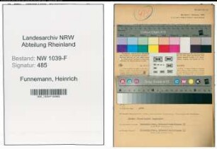 Entnazifizierung Heinrich Funnemann , geb. 23.01.1887 (Telefonist)