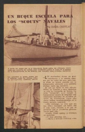 Un buque escuela para los "scouts" navales