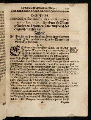 145-153, Sechste Predigt