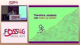 How can the students get Geospatial Information and make a map by using the FOSS4G.