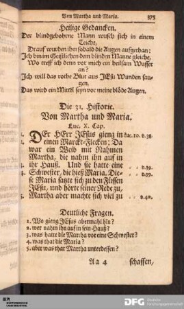 [31. bis 40. Historie.]