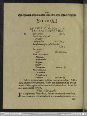 Sectio XI. De Salibus Compositis