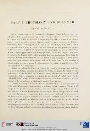 Part I: Phonology and Grammar