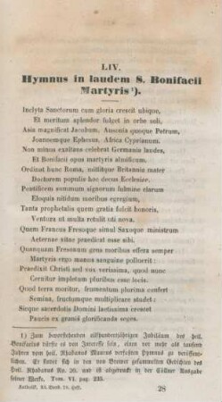 433-434 Hymnus in laudem S. Bonifacii Martyris