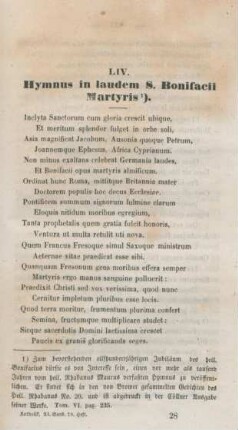 433-434 Hymnus in laudem S. Bonifacii Martyris