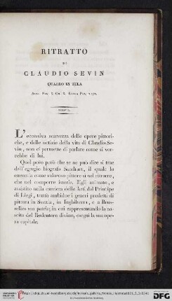 Ritratto Di Claudio Sevin