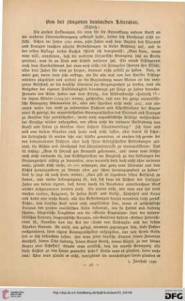 Von der jüngsten deutschen Literatur, [2]