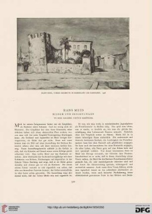 Hans Meid: Bilder und Zeichnungen in der Galerie Viktor Hartberg
